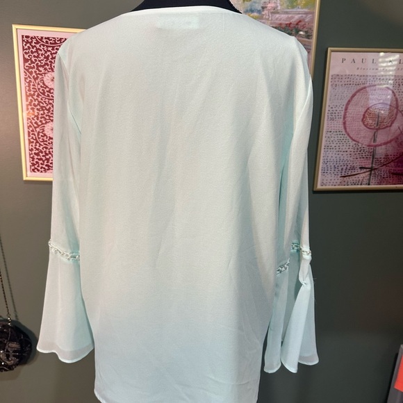 Calvin Klein Light Blue Women's Blouse Size M - Picture 4 of 5